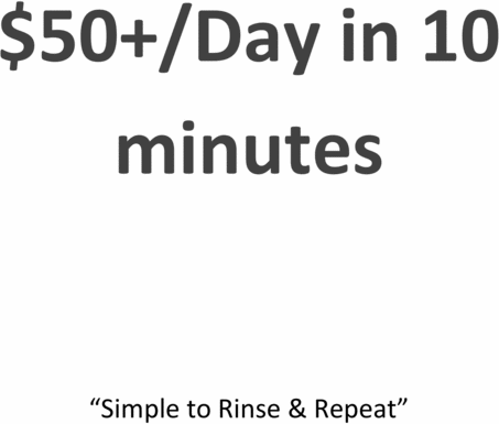 Product picture $50/Day in 10 minutes